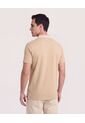 Polo Jersey Lycrada  Para Hombre Beige Ostu de Ostu