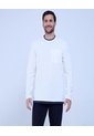 Camiseta Para Hombre Manga Larga Color Crema Marca Ostu #60091537 de Ostu