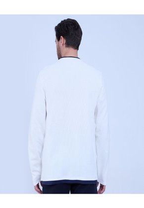 Camiseta Para Hombre Manga Larga Color Crema Marca Ostu #60091537