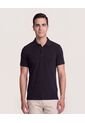 Polo Basica  Para Hombre Negro Ostu de Ostu