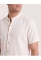 Camisa Manga Larga Con Bolsillo  Para Hombre Marfil Ostu de Ostu