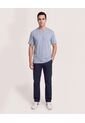Camiseta Regular Tricot  Para Hombre Gris Ostu de Ostu