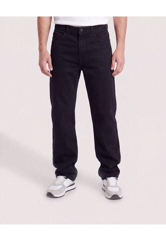 Jean Straight Clásico  Para Hombre Negro Ostu Ostu