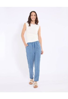 Jogger Con Bolsillos  Para Mujer Azul Ostu