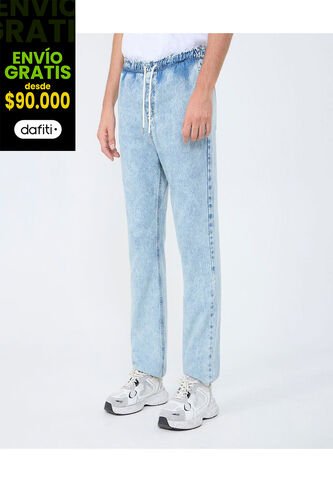 Jean Para Hombre Jogger Color Azul Claro Marca Ostu #60160343 Ostu