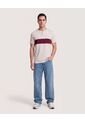 Camiseta Henley Corte Frontal  Para Hombre Café Ostu de Ostu