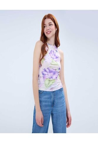 Camiseta Para Mujer Manga Sisa Color Lila  Marca Ostu #40092258 Ostu