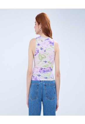 Camiseta Para Mujer Manga Sisa Color Lila Marca Ostu #40092258