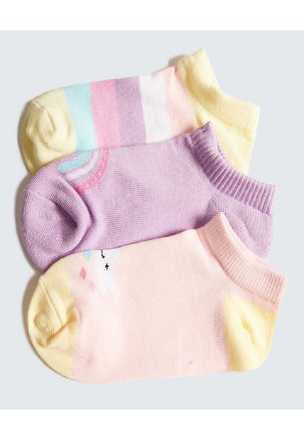 Medias Infantil Niña Invisible Color Rosado Marca Ostu #90980124