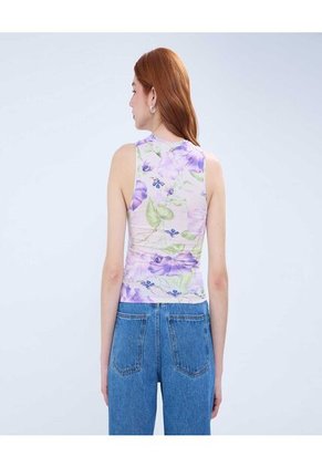 Camiseta Para Mujer Manga Sisa Color Lila Marca Ostu #40092258