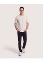 Camiseta Regular Texturizada  Para Hombre Beige Ostu de Ostu