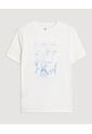 Camiseta Basica Screen  Para Mujer Crema Ostu de Ostu