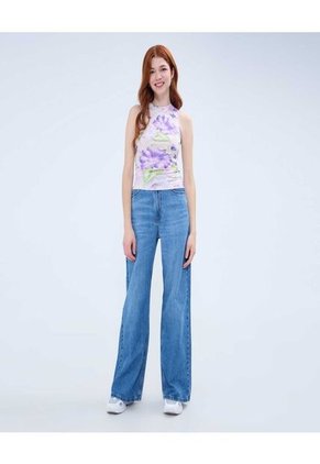 Camiseta Para Mujer Manga Sisa Color Lila Marca Ostu #40092258