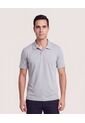 Polo Con Broches  Para Hombre Gris Ostu de Ostu