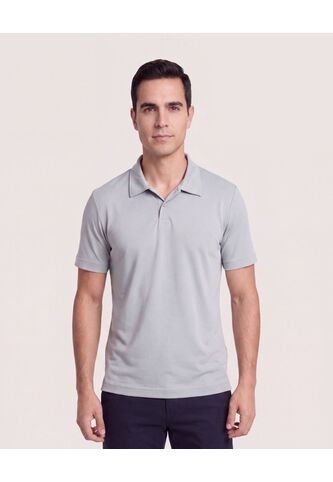 Polo Con Broches  Para Hombre Gris Ostu Ostu