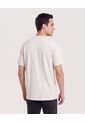 Camiseta Regular Texturizada  Para Hombre Beige Ostu de Ostu