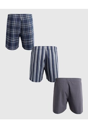 Pantaloncillo Para Hombre Boxer Bragueta Amplio Color Negro Marca Ostu #60000493