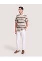 Camiseta Rayas Regular  Para Hombre Verde Ostu de Ostu