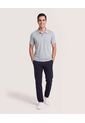Polo Con Broches  Para Hombre Gris Ostu de Ostu