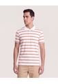 Polo Tejida A Rayas  Para Hombre Café Ostu de Ostu