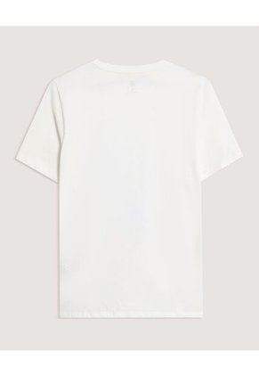 Camiseta Basica Screen  Para Mujer Crema Ostu