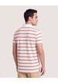 Polo Tejida A Rayas  Para Hombre Café Ostu de Ostu