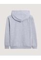 Buzo Hoodie Básico Unicolor Para Niño  Infantil Niño Gris Ostu de Ostu