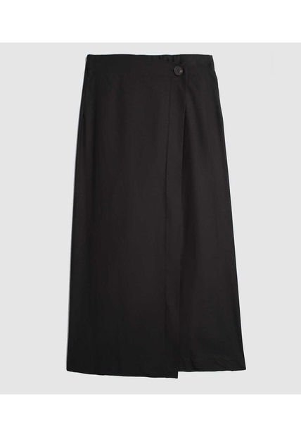Falda Para Mujer Largo Color Negro Marca Ostu #40140163