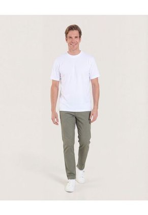 Camiseta Regular  Para Hombre Blanco Ostu