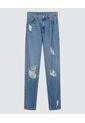 Jean Hombre Regular Con Rotos  Azul Ostu de Ostu