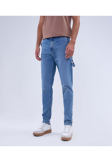 Jean Para Hombre Carrot Color Azul Claro Marca Ostu #60160337