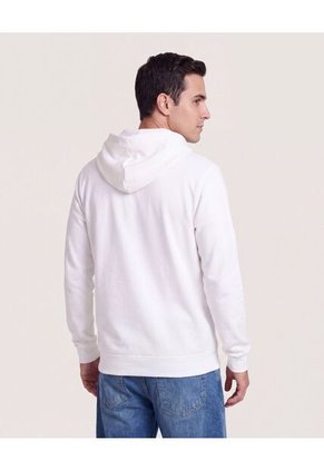 Buzo Hoodie Estampado Avengers  Para Hombre Crema Ostu
