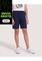 Bermuda Jogger Básica Para Niño  Infantil Niño Azul Ostu de Ostu