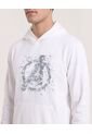 Buzo Hoodie Estampado Avengers  Para Hombre Crema Ostu de Ostu
