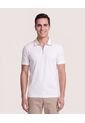 Polo Cremallera Cuello Contraste  Para Hombre Crema Ostu de Ostu