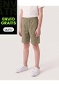 Bermuda Jogger Utility Para Niño  Infantil Niño Verde Ostu de Ostu