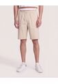Bermuda Básica Con Bolsillos  Para Hombre Beige Ostu de Ostu