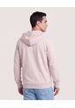 Buzo Hoodie Con Cremallera  Para Hombre Beige Ostu de Ostu