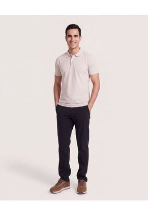 Polo Basica Para Hombre Café Ostu