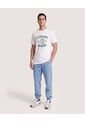 Camiseta Cleveland Regular  Para Hombre Crema Ostu de Ostu