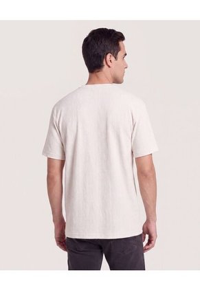 Camiseta Regular Texturizada  Para Hombre Gris Ostu
