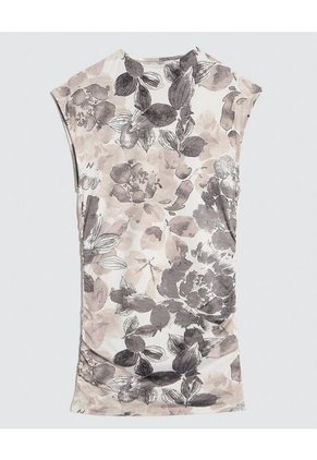 Camiseta Para Mujer Manga Corta Color Gris  Marca Ostu #40092297