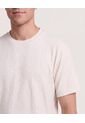 Camiseta Regular Texturizada  Para Hombre Gris Ostu de Ostu