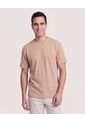 Camiseta Regular Texturizada  Para Hombre Café Ostu de Ostu