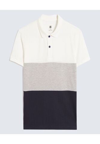 Polo Infantil Niño Manga Corta Color Crema Marca Ostu #80110098 Ostu