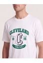 Camiseta Cleveland Regular  Para Hombre Crema Ostu de Ostu