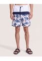 Pantaloneta De Baño Estampada  Para Hombre Azul Ostu de Ostu