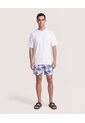 Pantaloneta De Baño Estampada  Para Hombre Azul Ostu de Ostu