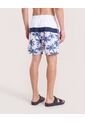 Pantaloneta De Baño Estampada  Para Hombre Azul Ostu de Ostu