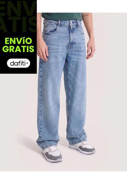Jean Loose Street Denim  Para Hombre Azul Ostu